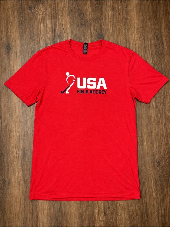 District Tops - USA Field Hockey Red Graphic T Shirt Women’s Small District Made Athletic Tee